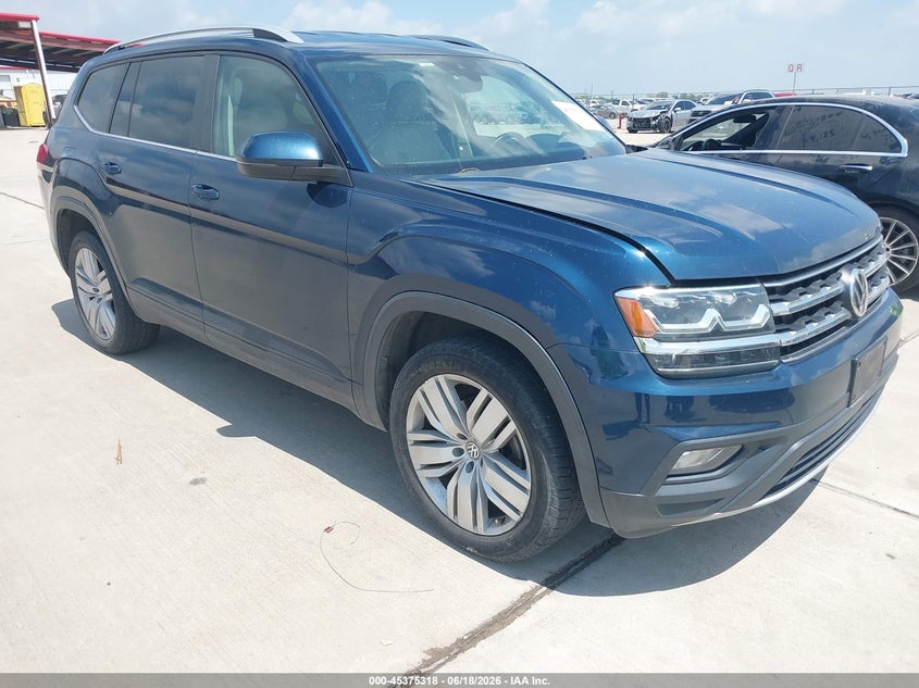 2019 Volkswagen Atlas VIN 1V2WR2CA3KC552804 IAAI salvage auction — REAR END, Salvage Title, sold $3,900 on 2026-07-24 (photo 1)