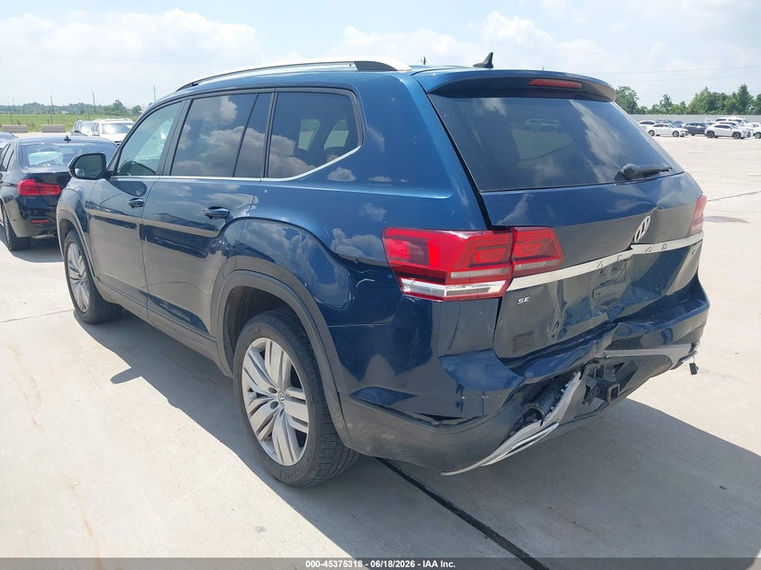 2019 Volkswagen Atlas VIN 1V2WR2CA3KC552804 IAAI salvage auction — REAR END, Salvage Title, sold $3,900 on 2026-07-24 (photo 3)