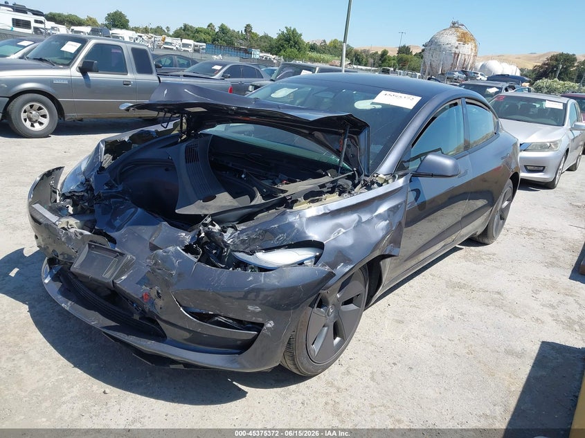 2023 Tesla Model 3 VIN 5YJ3E1EA7PF617249 IAAI salvage auction — FRONT END, Salvage (Arizona), sold $5,850 on 2026-07-23 (photo 2)