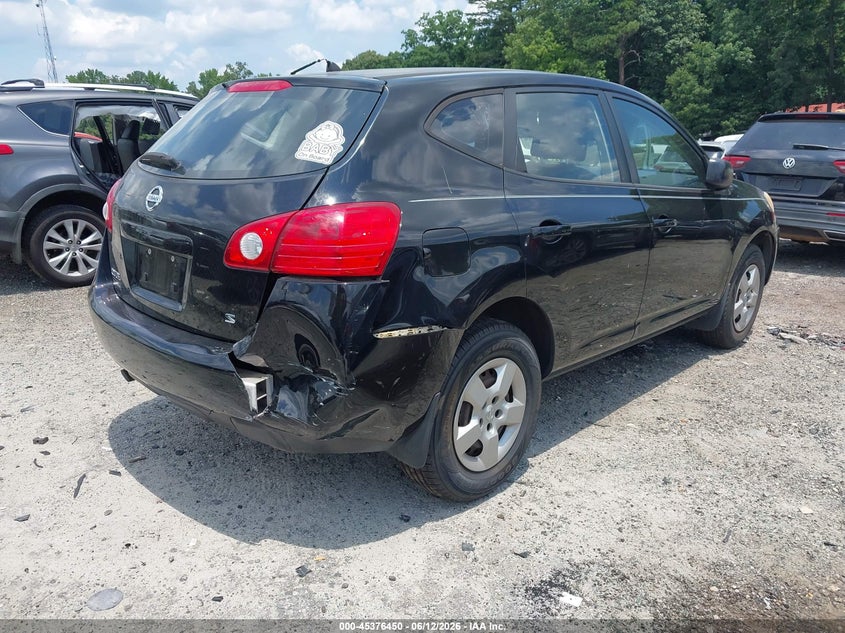 2009 Nissan Rogue sport VIN JN8AS58T99W059198 IAAI salvage auction — RIGHT REAR, Salvage (Georgia), sold $300 on 2026-07-15 (photo 4)