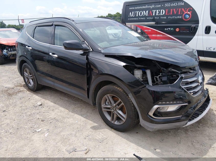 2017 Hyundai Santa fe VIN 5XYZUDLB9HG387606 IAAI salvage auction — FRONT END, Salvage Title, sold $1,050 on 2026-08-01 (photo 1)