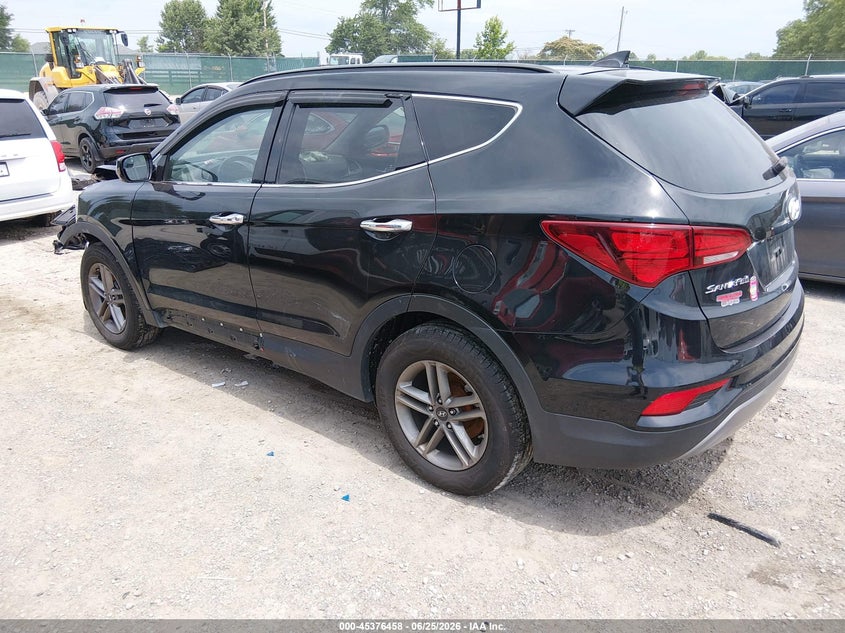 2017 Hyundai Santa fe VIN 5XYZUDLB9HG387606 IAAI salvage auction — FRONT END, Salvage Title, sold $1,050 on 2026-08-01 (photo 3)
