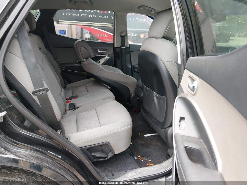 2017 Hyundai Santa fe VIN 5XYZUDLB9HG387606 IAAI salvage auction — FRONT END, Salvage Title, sold $1,050 on 2026-08-01 (photo 8)