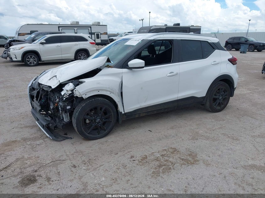 2022 Nissan Kicks VIN 3N1CP5CV4NL514105 IAAI salvage auction — FRONT END, Salvage (Texas), sold $3,100 on 2026-08-18 (photo 2)