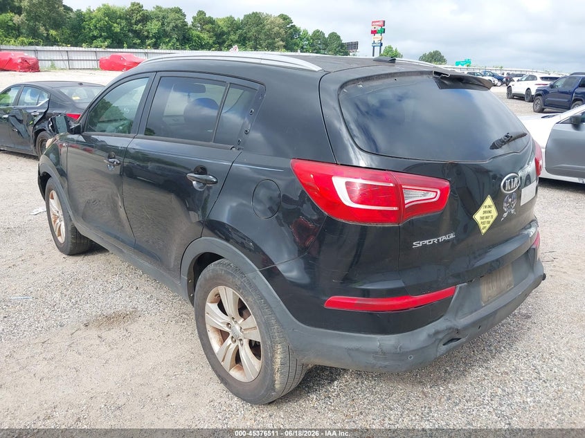 2012 Kia Sportage VIN KNDPBCA27C7232570 IAAI salvage auction — NORMAL WEAR, Clear (Louisiana), sold $1,200 on 2026-07-20 (photo 3)