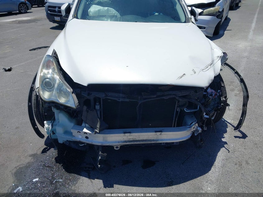 2008 Infiniti Ex VIN JNKAJ09E38M306662 IAAI salvage auction — FRONT END, Salvage (California), sold $500 on 2026-07-09 (photo 6)