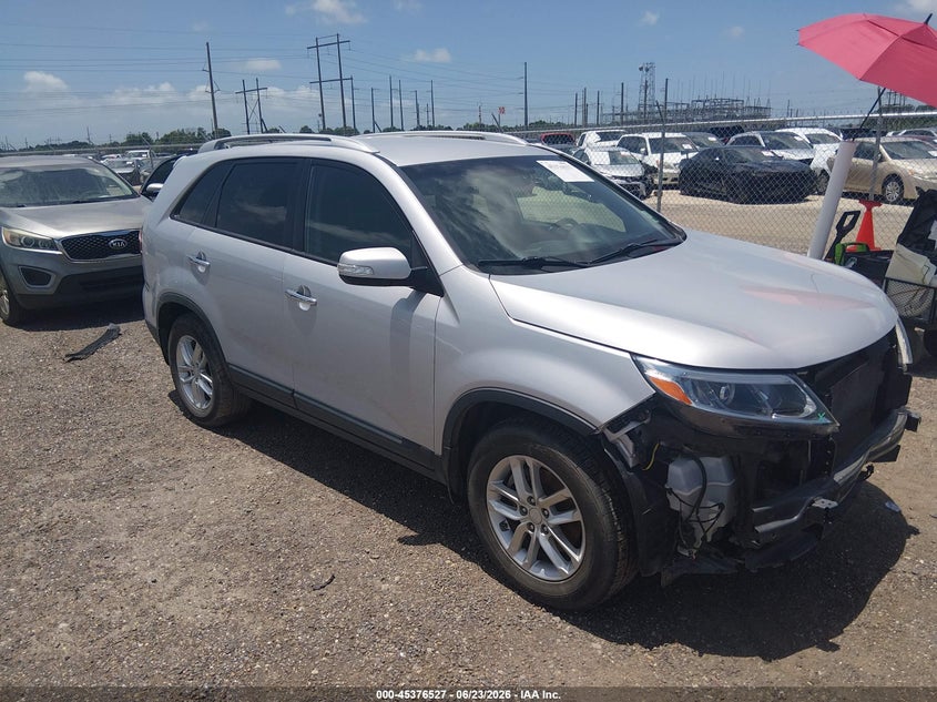 2014 Kia Sorento VIN 5XYKT3A69EG546673 IAAI salvage auction — FRONT END, Salvage (Louisiana), sold $2,600 on 2026-07-15 (photo 1)