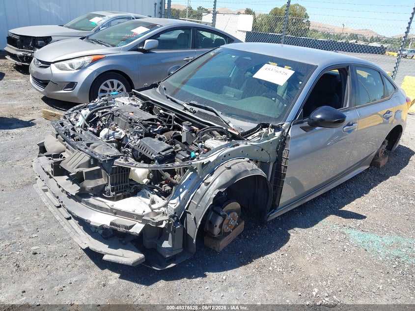 2022 Honda Civic VIN 2HGFE2F57NH593516 IAAI salvage auction — THEFT, Salvage (California), sold $5,800 on 2026-07-09 (photo 2)