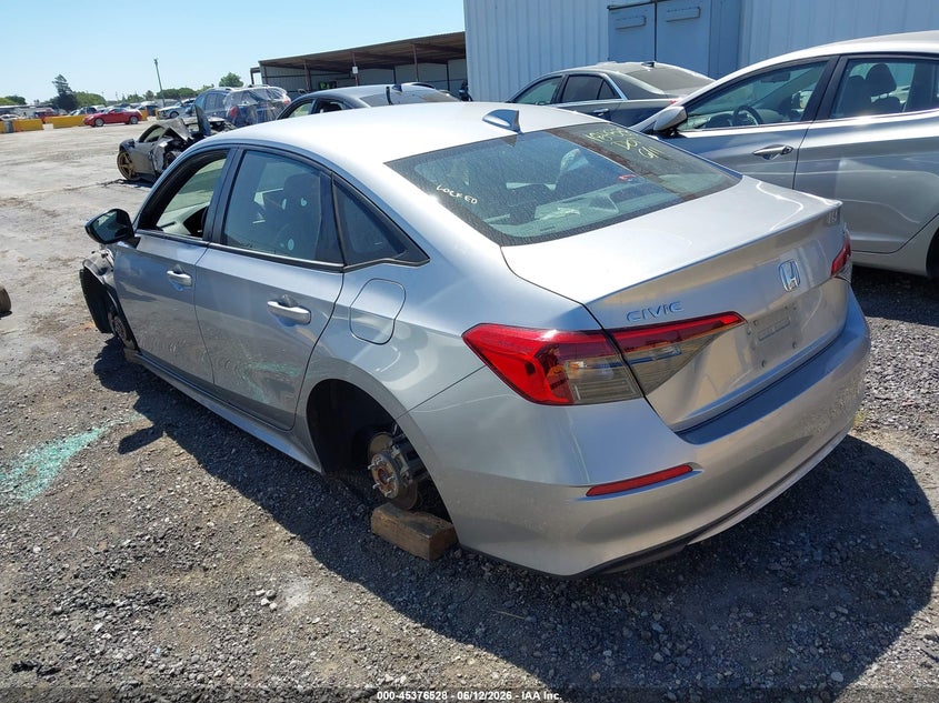 2022 Honda Civic VIN 2HGFE2F57NH593516 IAAI salvage auction — THEFT, Salvage (California), sold $5,800 on 2026-07-09 (photo 3)
