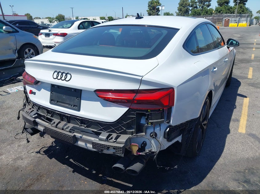 2023 Audi S5 VIN WAUB4CF54PA068966 IAAI salvage auction — REAR END, Salvage (California), sold $15,600 on 2026-07-29 (photo 4)