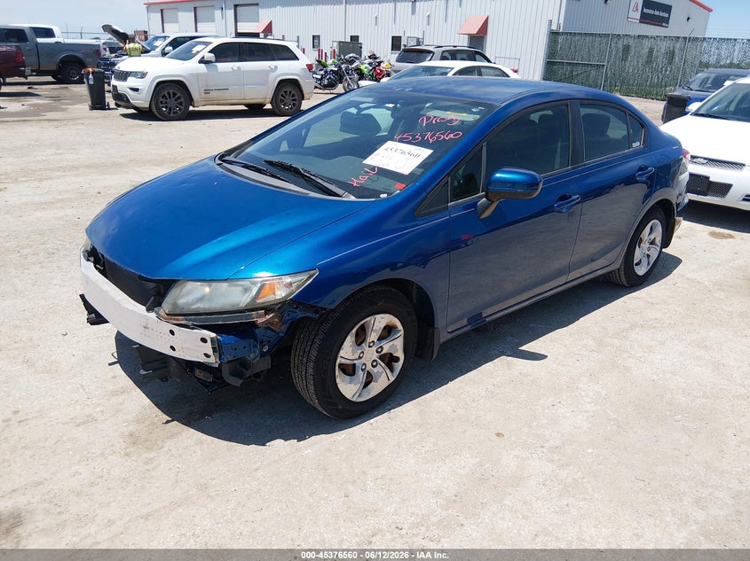 2014 Honda Civic VIN 2HGFB2F50EH505656 IAAI salvage auction — FRONT END, Salvage (Kansas), sold $1,875 on 2026-07-24 (photo 2)