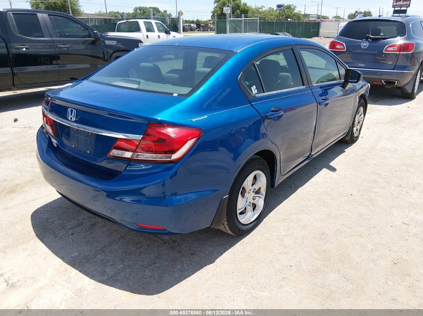 2014 Honda Civic VIN 2HGFB2F50EH505656 IAAI salvage auction — FRONT END, Salvage (Kansas), sold $1,875 on 2026-07-24 (photo 4)