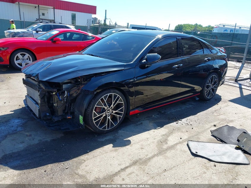 2023 Hyundai Elantra n VIN KMHLW4AK3PU018672 IAAI salvage auction — FRONT END, Salvage - Greater Than 75% (Maryland), sold $7,625 on 2026-07-09 (photo 2)