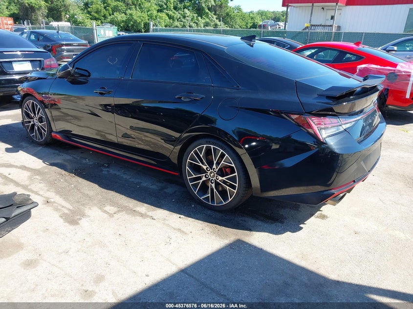 2023 Hyundai Elantra n VIN KMHLW4AK3PU018672 IAAI salvage auction — FRONT END, Salvage - Greater Than 75% (Maryland), sold $7,625 on 2026-07-09 (photo 3)