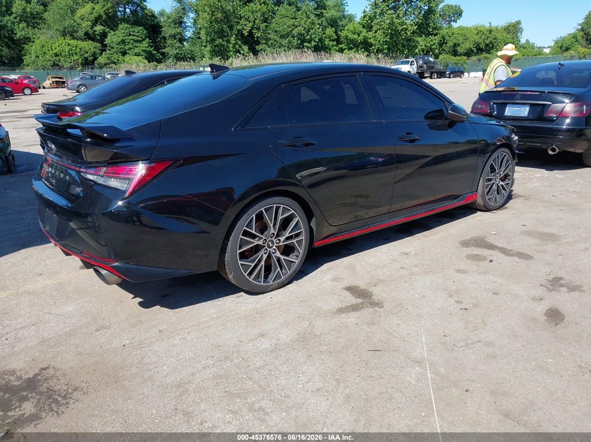 2023 Hyundai Elantra n VIN KMHLW4AK3PU018672 IAAI salvage auction — FRONT END, Salvage - Greater Than 75% (Maryland), sold $7,625 on 2026-07-09 (photo 4)