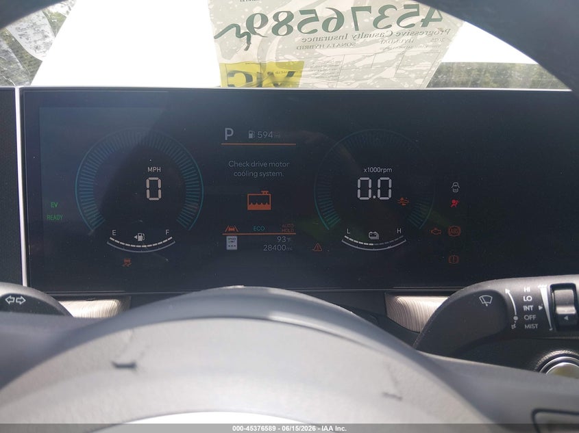 2025 Hyundai Sonata VIN KMHL34JJ0SA123020 IAAI salvage auction — FRONT END, Salvage Title, sold $5,900 on 2026-08-02 (photo 7)