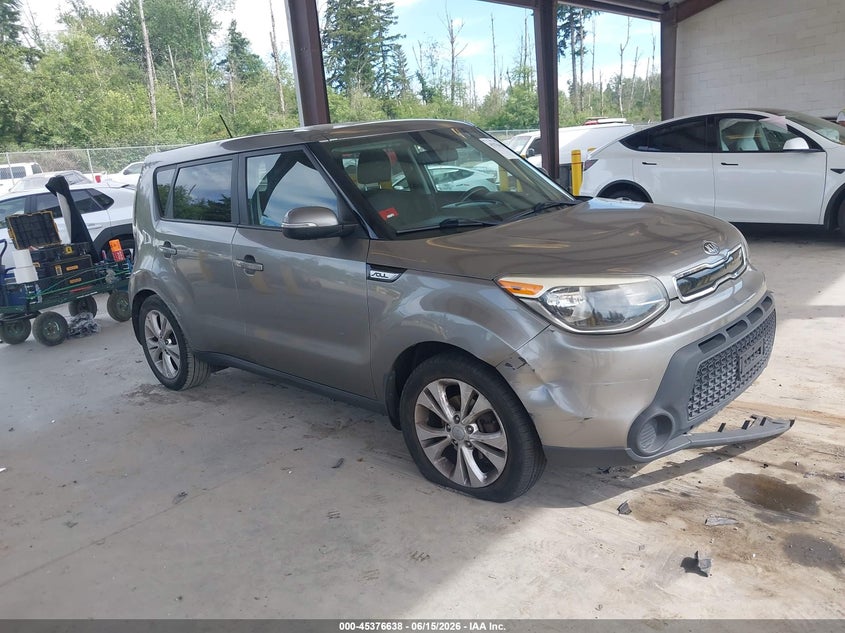 2014 Kia Soul VIN KNDJP3A57E7006775 IAAI salvage auction — FRONT END, Salvage Title, sold $725 on 2026-07-29 (photo 1)
