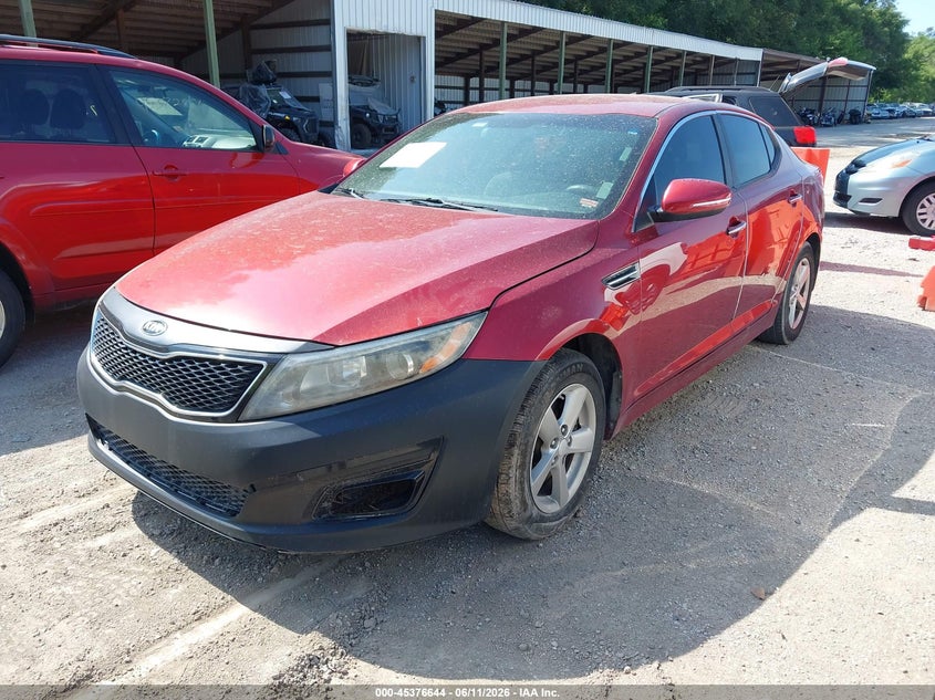 2014 Kia Optima VIN 5XXGM4A71EG312033 IAAI salvage auction — ELECTRICAL, Clear (Kansas), sold $700 on 2026-07-12 (photo 2)