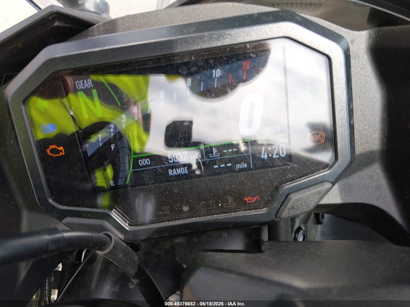 2025 Kawasaki Ninja VIN ML5EXGJ19SDA45769 IAAI salvage auction — FRONT END, Salvage (Missouri), sold $800 on 2026-07-29 (photo 7)