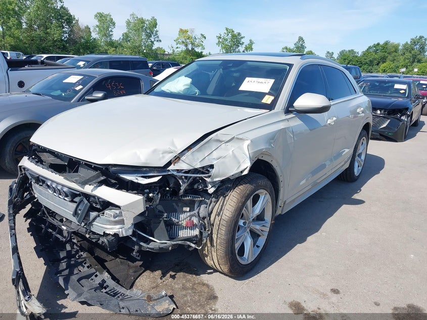 2020 Audi Q8 VIN WA1BVAF13LD014028 IAAI salvage auction — FRONT END, Salvage Title, sold $10,200 on 2026-08-01 (photo 2)