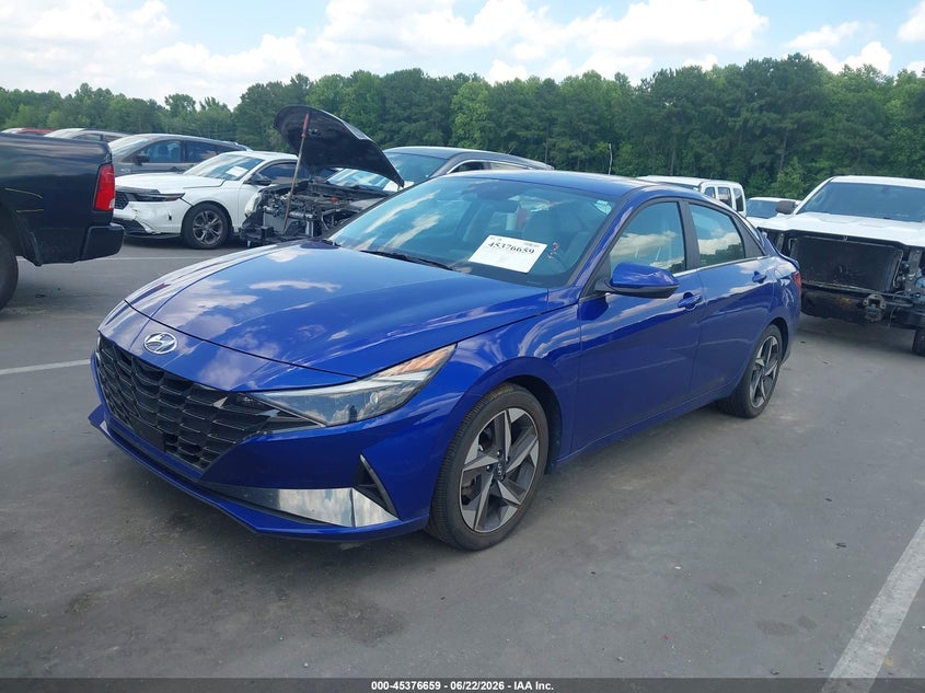 2023 Hyundai Elantra VIN KMHLP4AG8PU478970 IAAI salvage auction — REAR END, Salvage Title, sold $6,300 on 2026-07-29 (photo 2)