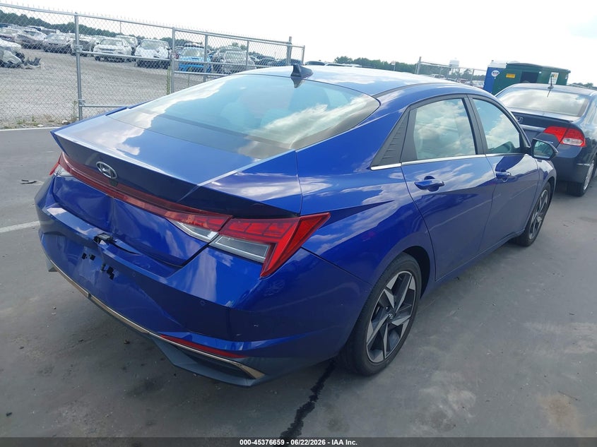 2023 Hyundai Elantra VIN KMHLP4AG8PU478970 IAAI salvage auction — REAR END, Salvage Title, sold $6,300 on 2026-07-29 (photo 4)