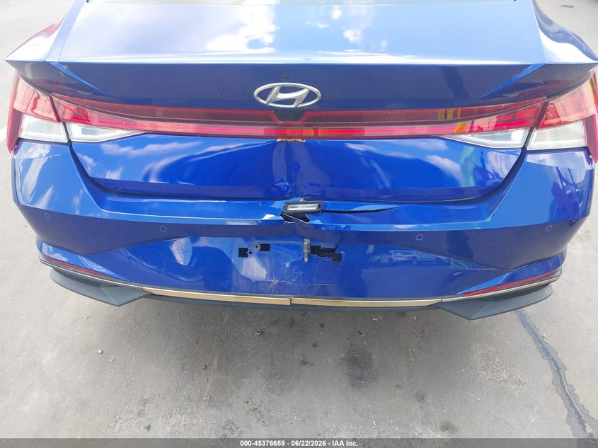 2023 Hyundai Elantra VIN KMHLP4AG8PU478970 IAAI salvage auction — REAR END, Salvage Title, sold $6,300 on 2026-07-29 (photo 6)