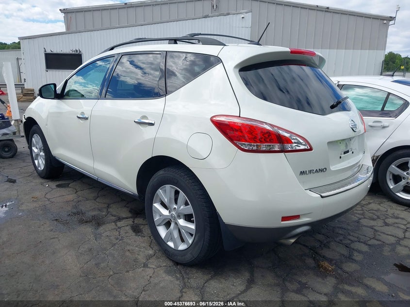2011 Nissan Murano VIN JN8AZ1MW7BW183335 IAAI salvage auction — LEFT SIDE, Salvage (North Carolina), sold $375 on 2026-07-16 (photo 3)