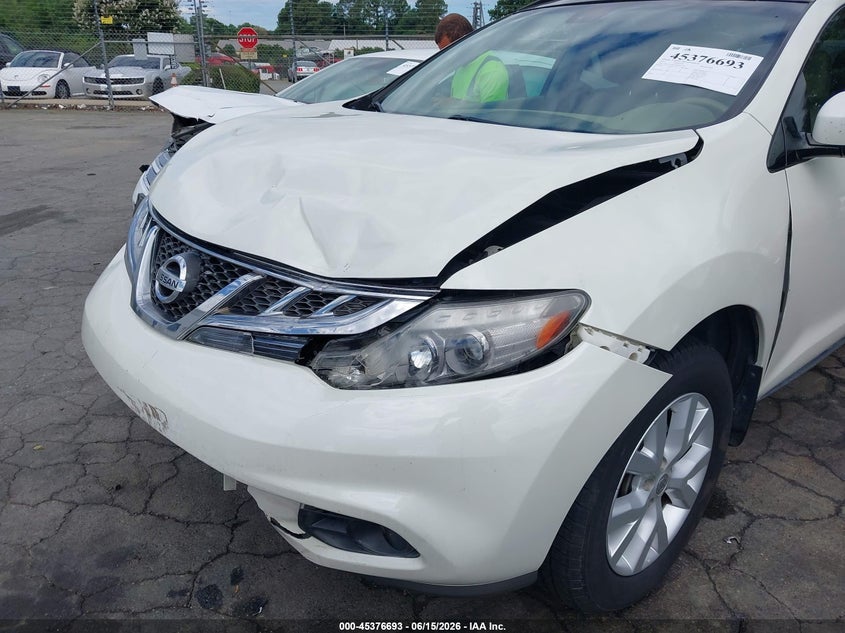 2011 Nissan Murano VIN JN8AZ1MW7BW183335 IAAI salvage auction — LEFT SIDE, Salvage (North Carolina), sold $375 on 2026-07-16 (photo 6)