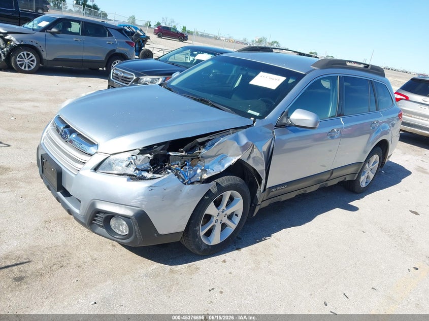 2013 Subaru Outback VIN 4S4BRBCC4D3297404 IAAI salvage auction — FRONT & REAR, Salvage Title, sold $500 on 2026-07-28 (photo 2)