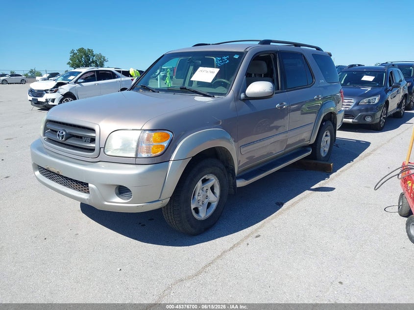 2002 Toyota Sequoia VIN 5TDBT44A62S073478 IAAI salvage auction — NORMAL WEAR, Regular Certificate (Iowa), sold $600 on 2026-07-14 (photo 2)