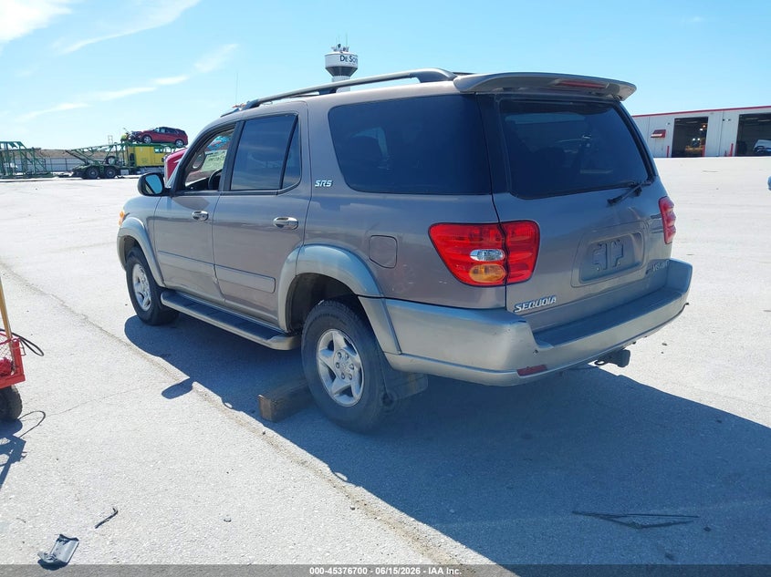 2002 Toyota Sequoia VIN 5TDBT44A62S073478 IAAI salvage auction — NORMAL WEAR, Regular Certificate (Iowa), sold $600 on 2026-07-14 (photo 3)