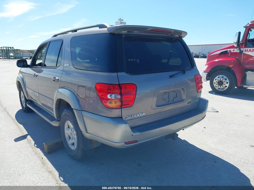 2002 Toyota Sequoia VIN 5TDBT44A62S073478 IAAI salvage auction — NORMAL WEAR, Regular Certificate (Iowa), sold $600 on 2026-07-14 (photo 6)