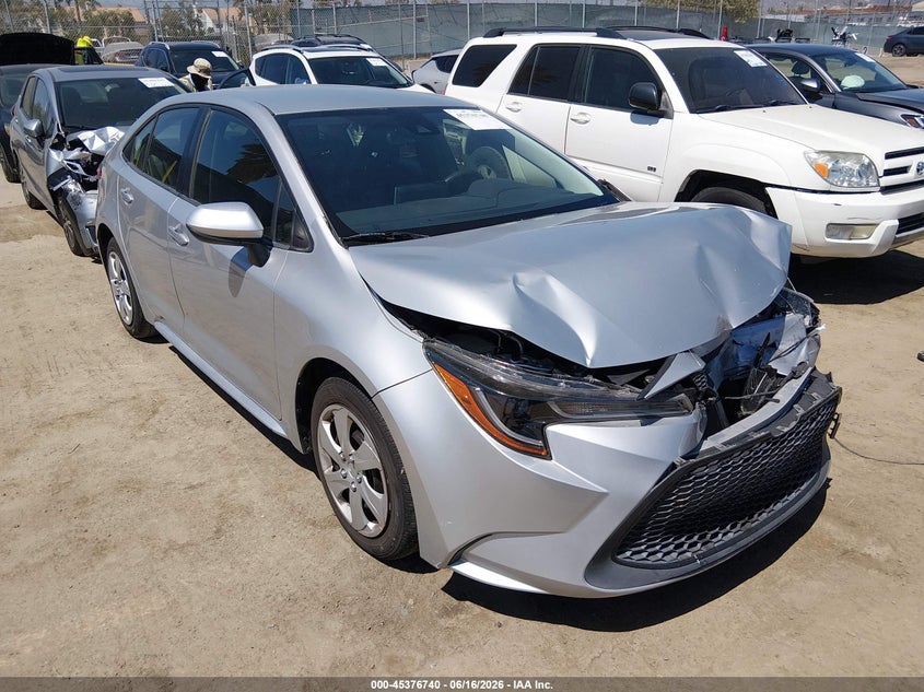 2020 Toyota Corolla VIN JTDEPRAE1LJ101255 IAAI salvage auction — FRONT END, Salvage Title, sold $4,550 on 2026-07-11 (photo 1)