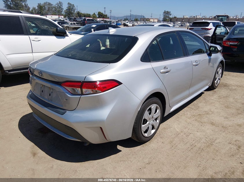 2020 Toyota Corolla VIN JTDEPRAE1LJ101255 IAAI salvage auction — FRONT END, Salvage Title, sold $4,550 on 2026-07-11 (photo 4)