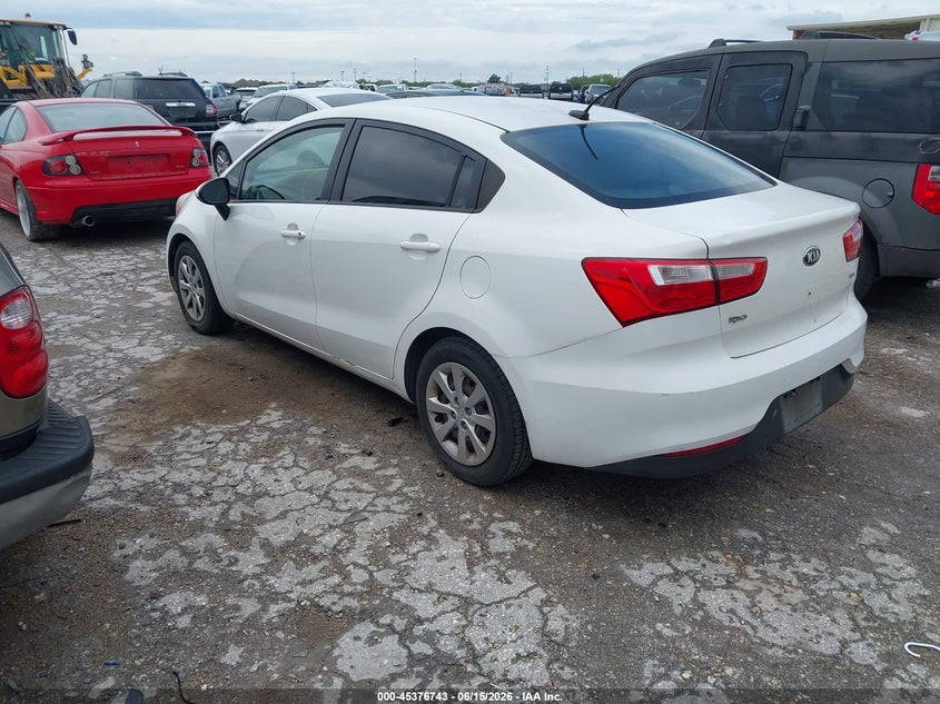 2016 Kia Rio VIN KNADM4A32G6554831 IAAI salvage auction — HAIL, Original (Texas), sold $1,725 on 2026-07-13 (photo 3)