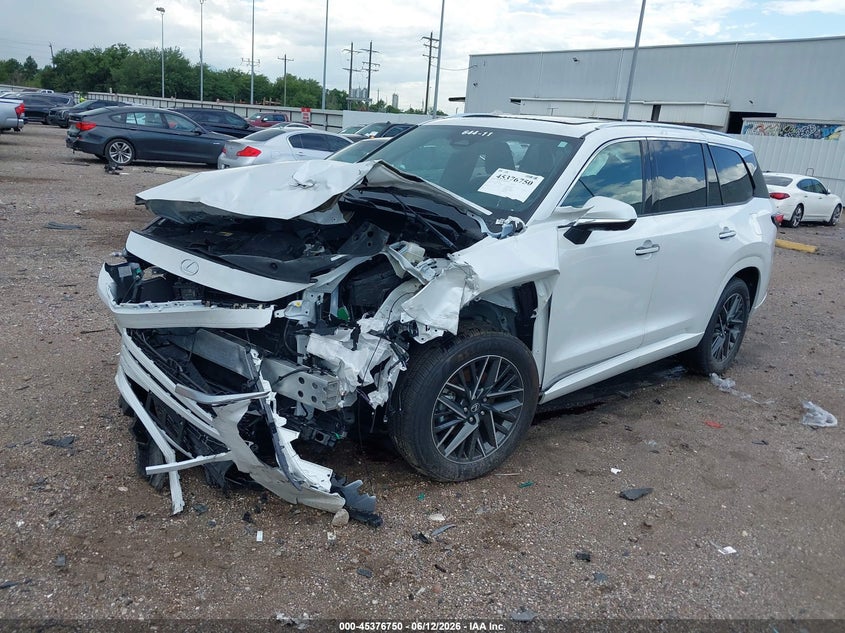 2026 Lexus Tx VIN 5TDAAAB67TS058262 IAAI salvage auction — FRONT END, Original (Texas), sold $20,025 on 2026-08-27 (photo 2)