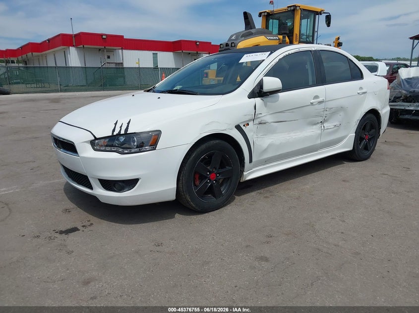 2009 Mitsubishi Lancer VIN JA3AU26U79U035363 IAAI salvage auction — SIDE, Salvage - Greater Than 75% (Maryland), sold $250 on 2026-07-11 (photo 2)