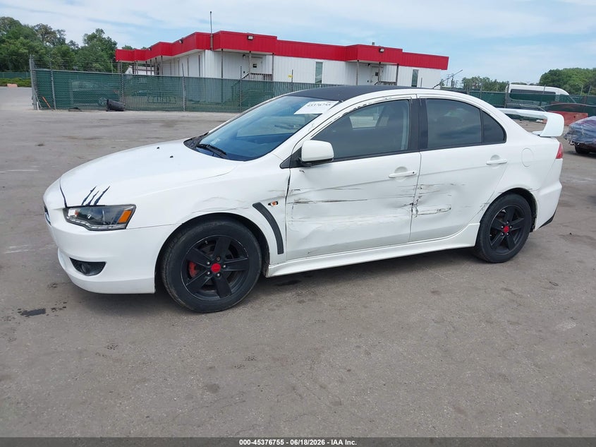 2009 Mitsubishi Lancer VIN JA3AU26U79U035363 IAAI salvage auction — SIDE, Salvage - Greater Than 75% (Maryland), sold $250 on 2026-07-11 (photo 6)