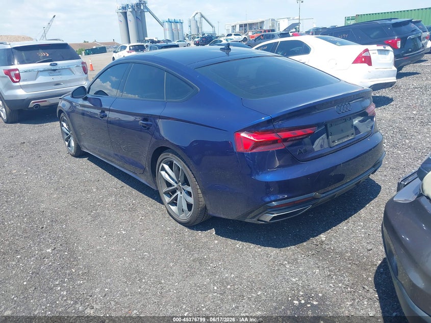 2024 Audi A5 VIN WAUDACF5XRA099921 IAAI salvage auction — FRONT END, Mv-907A (New York), sold $2,550 on 2026-07-28 (photo 3)