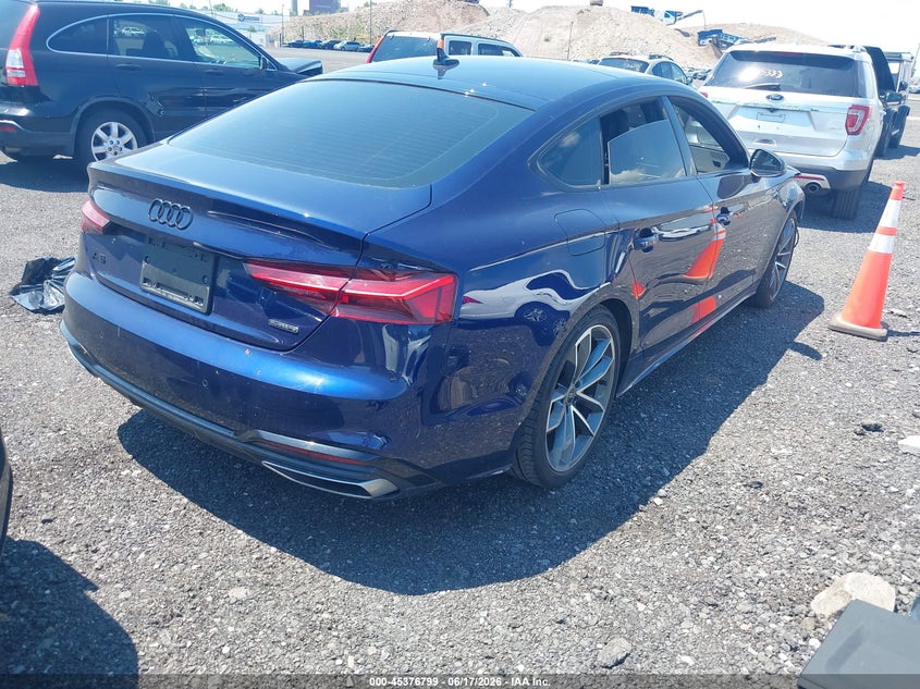2024 Audi A5 VIN WAUDACF5XRA099921 IAAI salvage auction — FRONT END, Mv-907A (New York), sold $2,550 on 2026-07-28 (photo 4)
