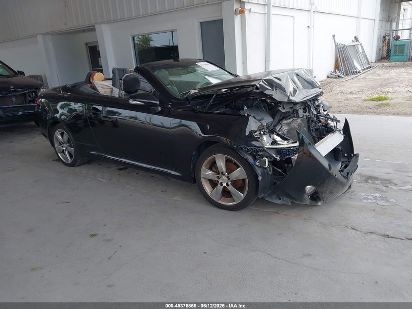 2011 Lexus Is 250c VIN JTHFF2C29B2517594 IAAI salvage auction — FRONT END, Clear (Florida), sold $450 on 2026-07-22 (photo 1)