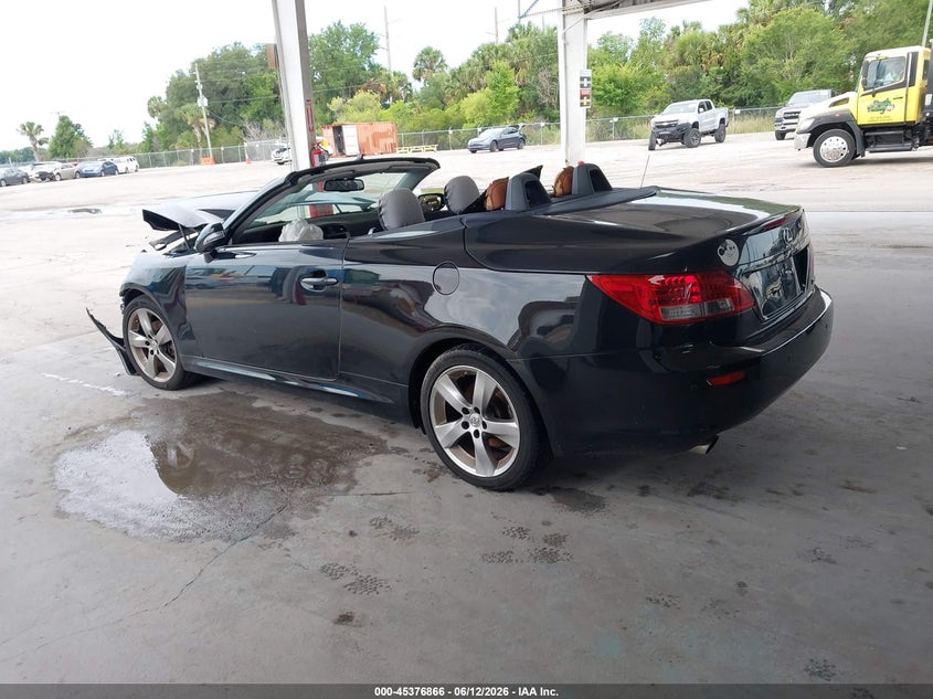 2011 Lexus Is 250c VIN JTHFF2C29B2517594 IAAI salvage auction — FRONT END, Clear (Florida), sold $450 on 2026-07-22 (photo 3)