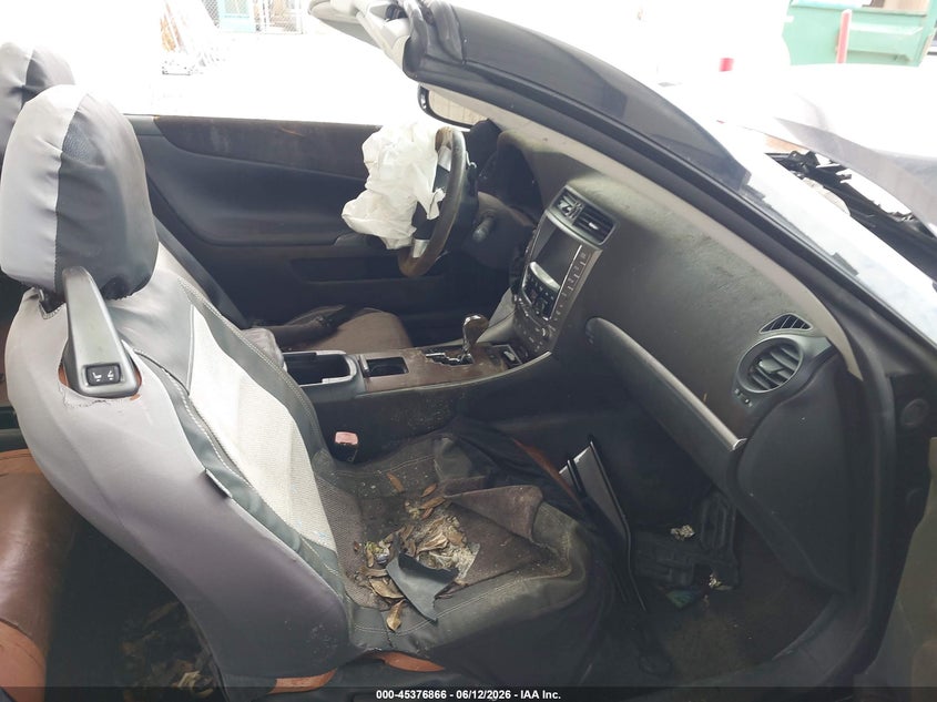 2011 Lexus Is 250c VIN JTHFF2C29B2517594 IAAI salvage auction — FRONT END, Clear (Florida), sold $450 on 2026-07-22 (photo 5)