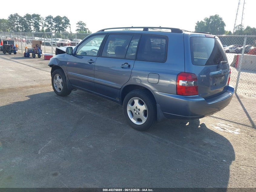 2004 Toyota Highlander VIN JTEGD21A440090955 IAAI salvage auction — NORMAL WEAR, Clear (Georgia), sold $650 on 2026-07-15 (photo 3)