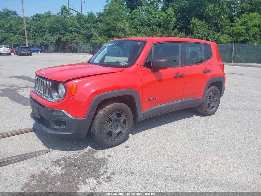 2018 Jeep Renegade VIN ZACCJBAB9JPG78862 IAAI salvage auction — UNKNOWN, Clear (Pennsylvania), sold $1,550 on 2026-07-15 (photo 2)