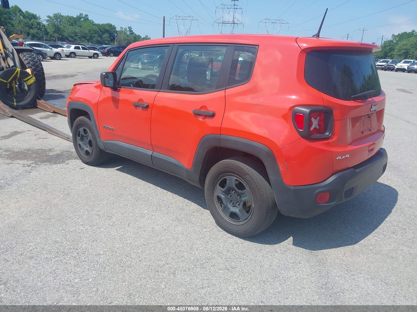 2018 Jeep Renegade VIN ZACCJBAB9JPG78862 IAAI salvage auction — UNKNOWN, Clear (Pennsylvania), sold $1,550 on 2026-07-15 (photo 3)