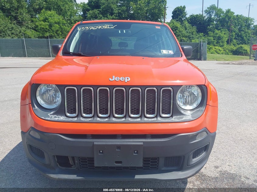 2018 Jeep Renegade VIN ZACCJBAB9JPG78862 IAAI salvage auction — UNKNOWN, Clear (Pennsylvania), sold $1,550 on 2026-07-15 (photo 6)