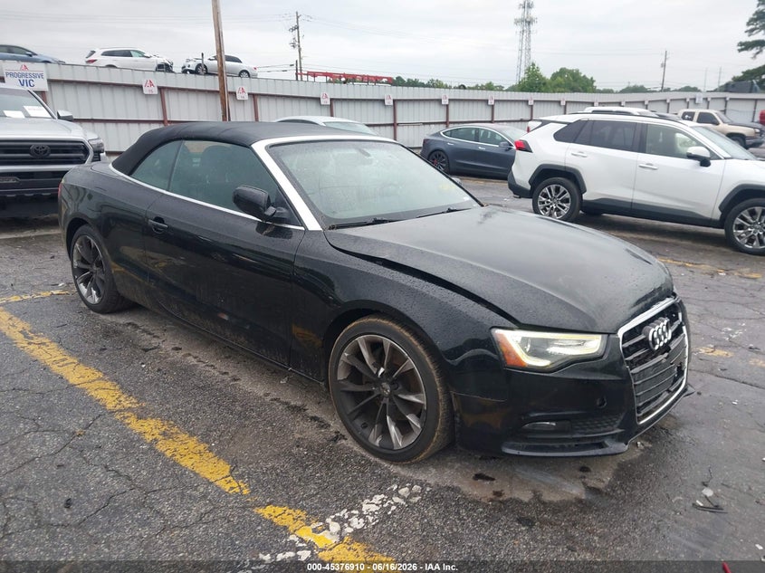 2014 Audi A5 VIN WAUAFAFH6EN004065 IAAI salvage auction — FRONT END, Salvage (Georgia), sold $1,300 on 2026-08-01 (photo 1)