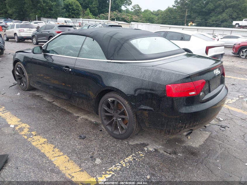 2014 Audi A5 VIN WAUAFAFH6EN004065 IAAI salvage auction — FRONT END, Salvage (Georgia), sold $1,300 on 2026-08-01 (photo 3)